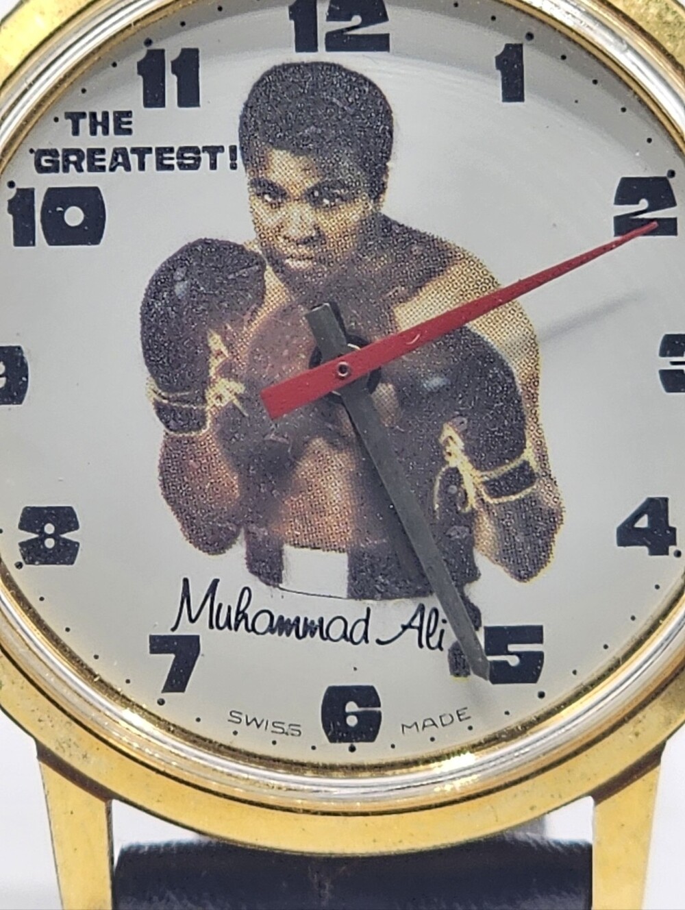Vintage "THE GREATEST " MUHAMMAD ALI Depraz Watch Swiss Made Mechanical Working - Picture 3 of 7